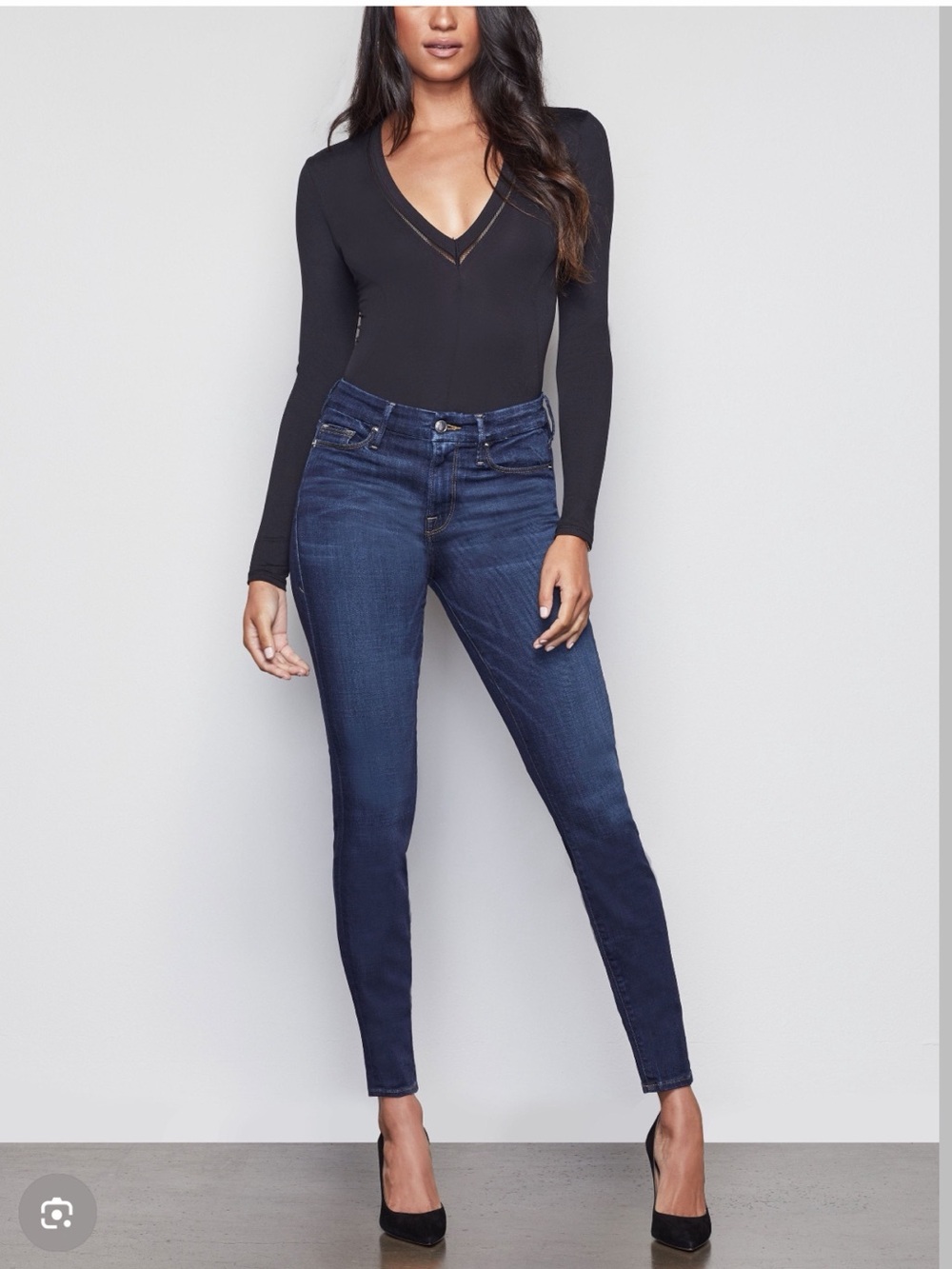 GOOD AMERICAN ‘Good Legs’ Dark Blue Jeans